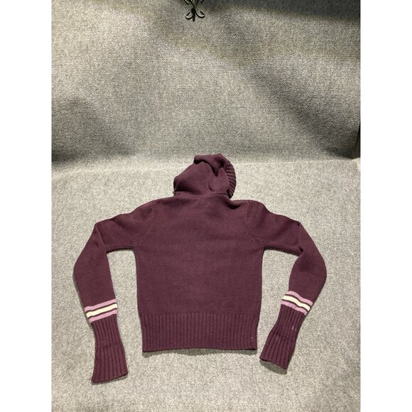 Arizona Hoodie Women’s Size Medium Purple Long Sleeve Button Up - Picture 10 of 11